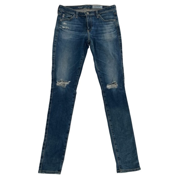AG Adriano Goldschmied Super Skinny Distressed Leggings Size 28 Women’s - Picture 1 of 6